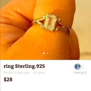 Sterling silver ring